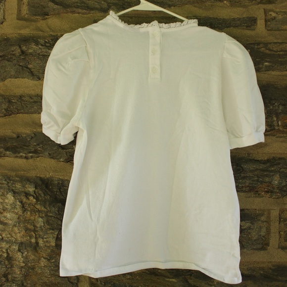 Women's Puff Short Sleeve Blouse - Picture 6 of 7